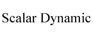 SCALAR DYNAMIC