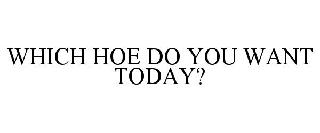 WHICH HOE DO YOU WANT TODAY?