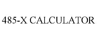 485-X CALCULATOR