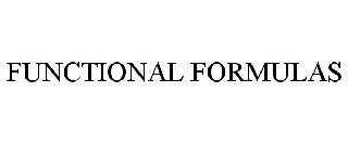 FUNCTIONAL FORMULAS