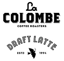 LA COLOMBE COFFEE ROASTERS DRAFT LATTE ESTD 1994