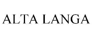ALTA LANGA