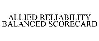 ALLIED RELIABILITY BALANCED SCORECARD