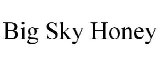 BIG SKY HONEY