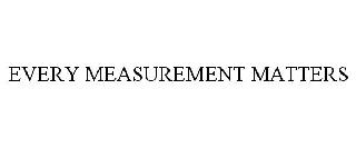 EVERY MEASUREMENT MATTERS