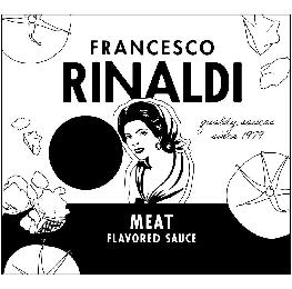 FRANCESCO RINALDI QUALITY SAUCES SINCE 1979 MEAT FLAVORED SAUCE