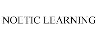 NOETIC LEARNING