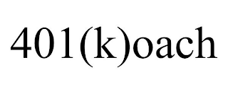 401(K)OACH