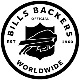 BILLS BACKERS OFFICIAL EST 1960 WORLDWIDE