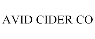 AVID CIDER CO