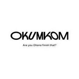 OKUMKOM - ARE YOU GHANA FINISH THAT?