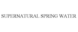 SUPERNATURAL SPRING WATER