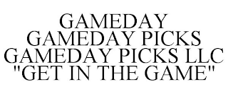 GAMEDAY GAMEDAY PICKS GAMEDAY PICKS LLC 