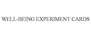 WELL-BEING EXPERIMENT CARDS