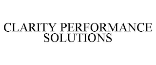 CLARITY PERFORMANCE SOLUTIONS