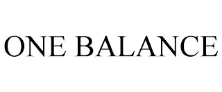 ONE BALANCE