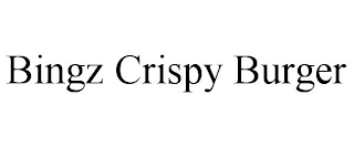 BINGZ CRISPY BURGER