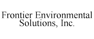 FRONTIER ENVIRONMENTAL SOLUTIONS, INC.