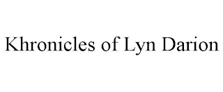 KHRONICLES OF LYN DARION
