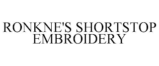 RONKNE'S SHORTSTOP EMBROIDERY