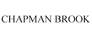 CHAPMAN BROOK
