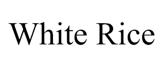 WHITE RICE