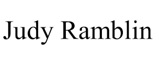 JUDY RAMBLIN