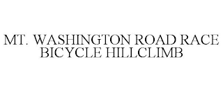 MT. WASHINGTON ROAD RACE BICYCLE HILLCLIMB