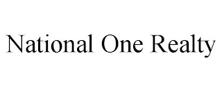 NATIONAL ONE REALTY