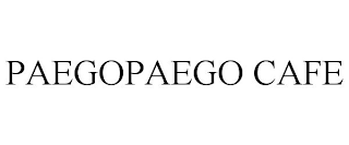 PAEGOPAEGO CAFE