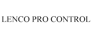 LENCO PRO CONTROL