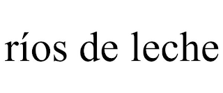 RÍOS DE LECHE