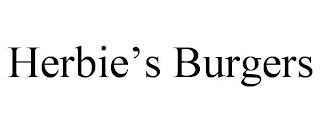 HERBIE'S BURGERS