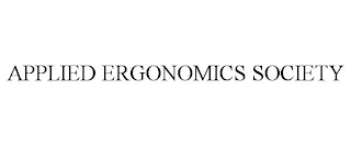 APPLIED ERGONOMICS SOCIETY