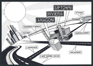 LAKE SHORE DRIVE LAWRENCE RACINE KENNEDY EXPWY ARAGON RIVIERA UPTOWN O'HARE KENNEDY EDENS EXPWY BROADWAY