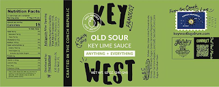 CHEF DISTILLED KEY WEST FAMOUS OLD SOUR KEY LIME SAUCE