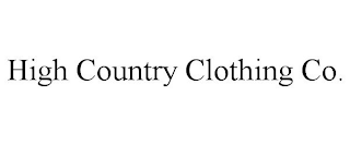 HIGH COUNTRY CLOTHING CO.