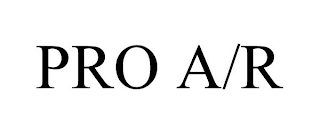 PRO A/R