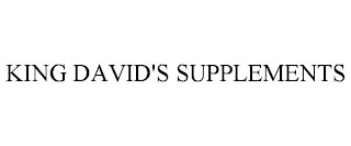 KING DAVID'S SUPPLEMENTS