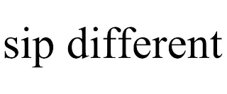 SIP DIFFERENT