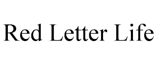 RED LETTER LIFE