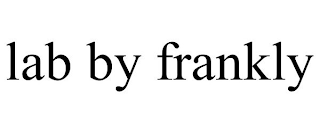 LAB BY FRANKLY