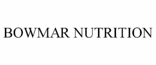 BOWMAR NUTRITION