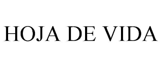 HOJA DE VIDA