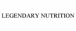 LEGENDARY NUTRITION