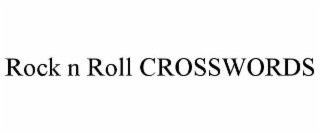 ROCK N ROLL CROSSWORDS
