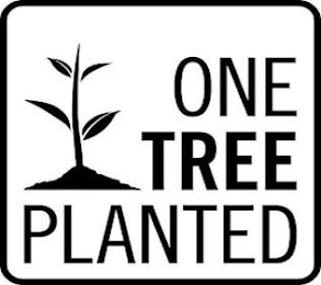 ONE TREE PLANTED