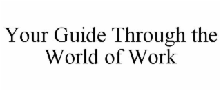 YOUR GUIDE THROUGH THE WORLD OF WORK