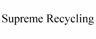 SUPREME RECYCLING