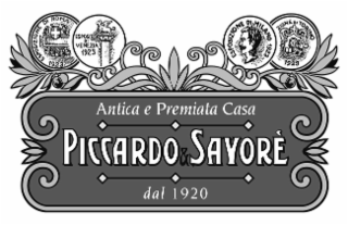 ANTICA E PREMIATA CASA PICCARDO & SAVORÈ DAL 1920 ESPOSIZIONE DI ROMA 1923 ESPOSIZ DI VENEZIA 1923 ESPOSIZIONE DI MILANO 1923 ZIONE DI TORINO 1923